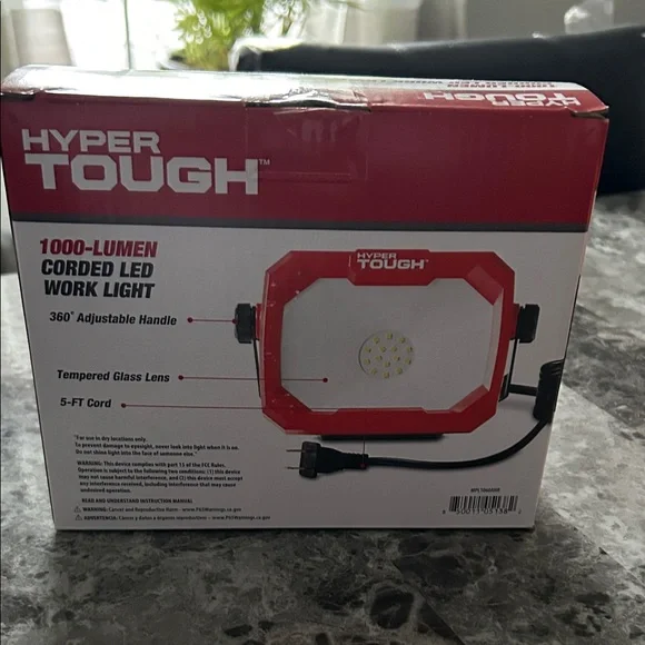 Brand new - Hyper Tough Red Corded LED Work Light - Picture 2 of 5